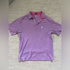 Johnnie-O Men’s Cotton Performance Polo Shirt in Purple
